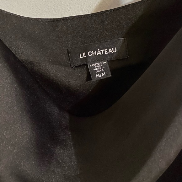 LE CHÂTEAU BLACK SPAGHETTI  STRAPS CAMI - Picture 2 of 2